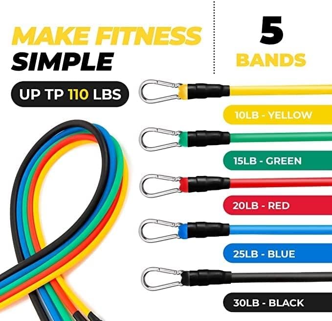 Kit bandas elasticas tubulares 11 piezas + Guia de uso