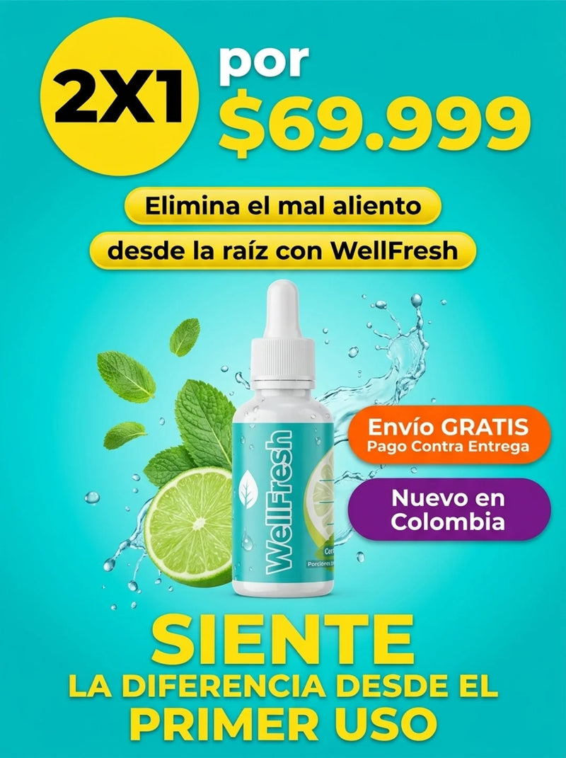WellFresh Para el mal aliento 2X1