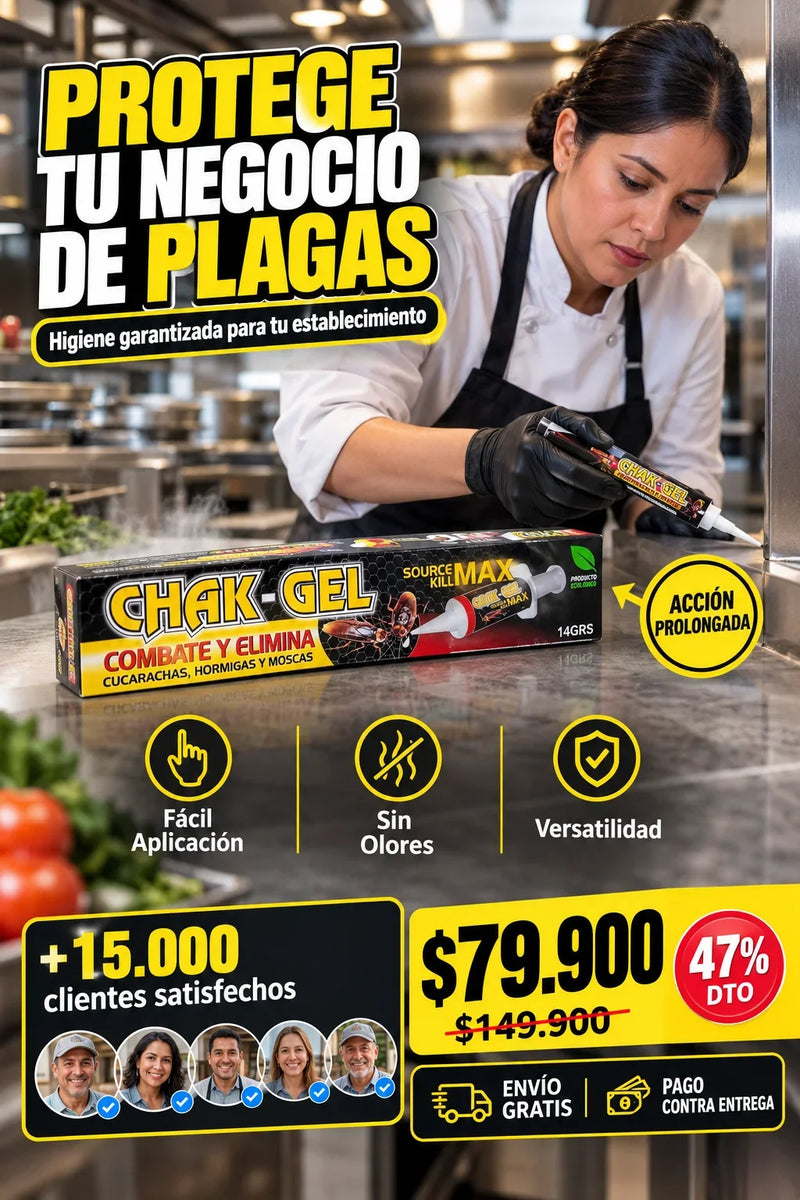 CHAK-GEL ELIMINA CUCARACHAS