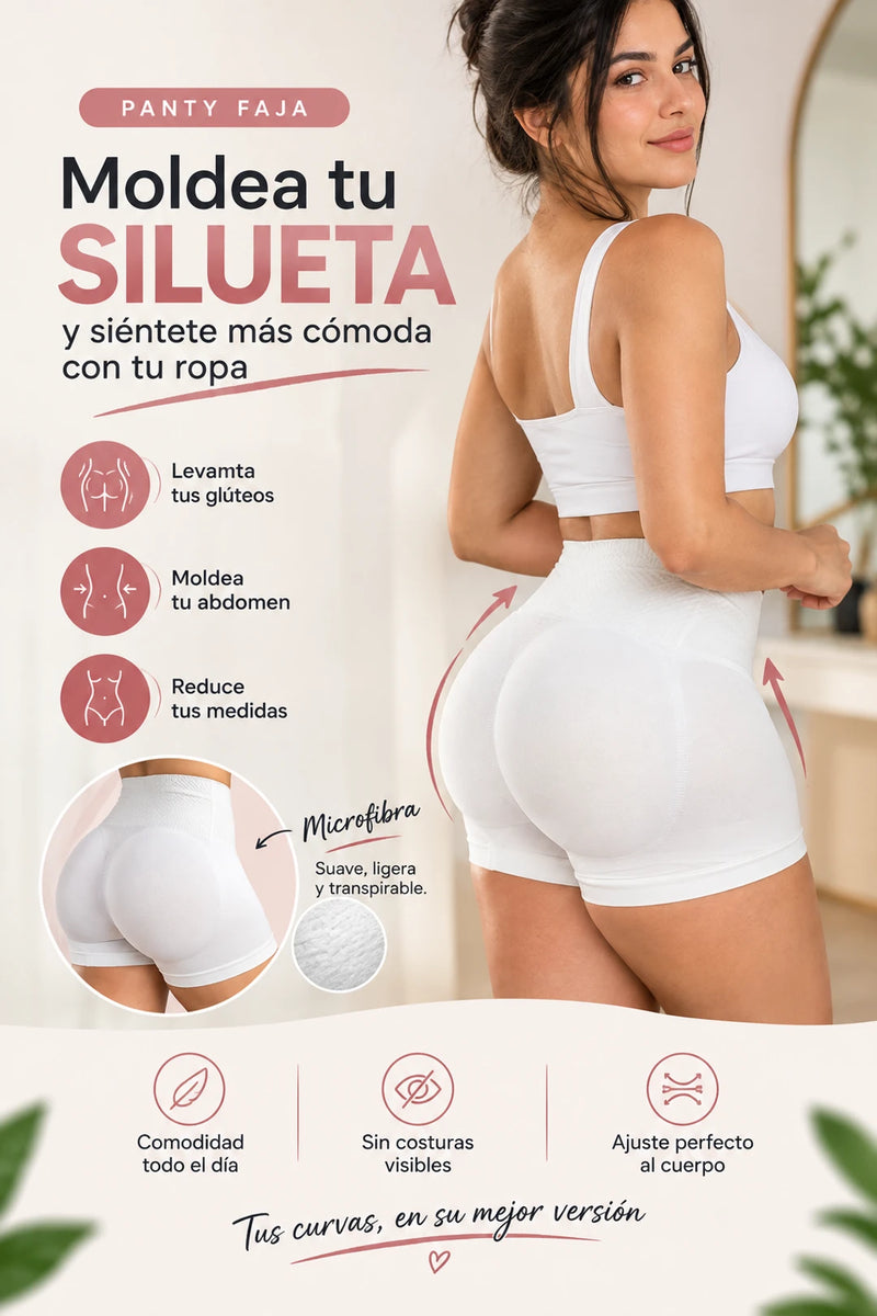 Panty Levanta Cola Con Faja X2